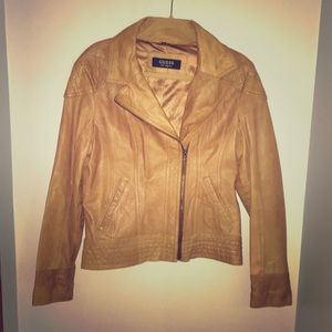 Guess leather motorcycle jacket